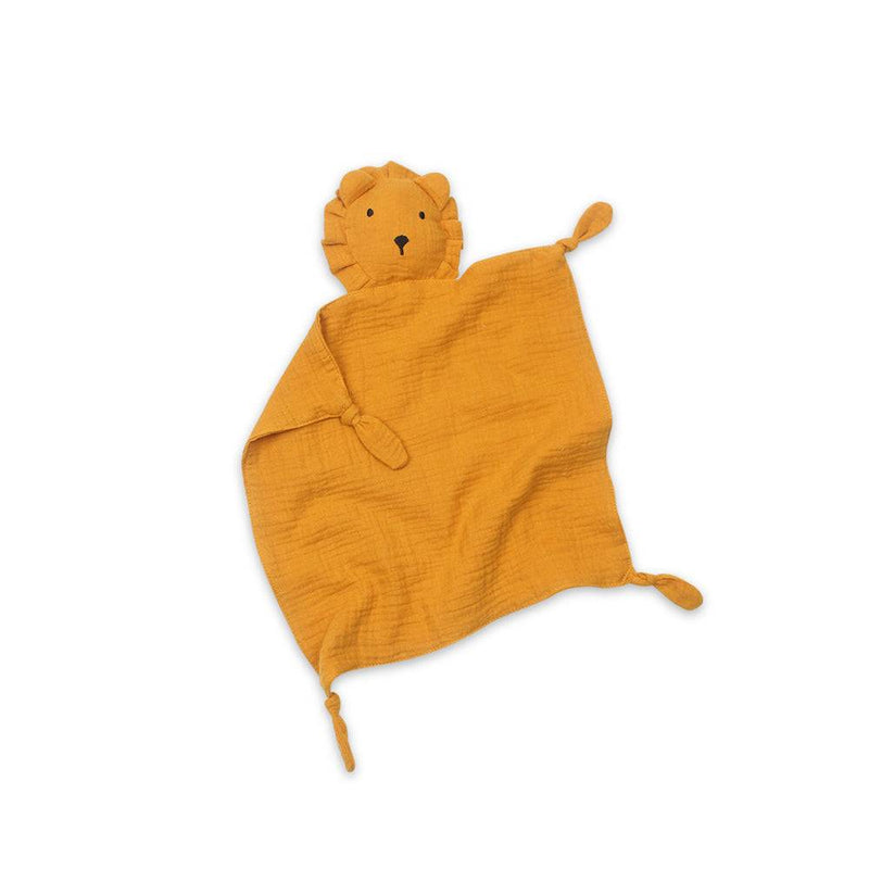 Cotton Baby Comforter Leo The Lion — Mustard - Sommerfugl Kids