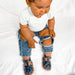 Zodiac Blue Leather Baby Sandal - Sommerfugl Kids