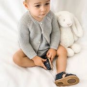 Zodiac Blue Leather Baby Sandal - Sommerfugl Kids