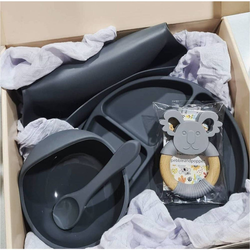 Silicone Baby Feeding Set — Honey Gold - Sommerfugl Kids