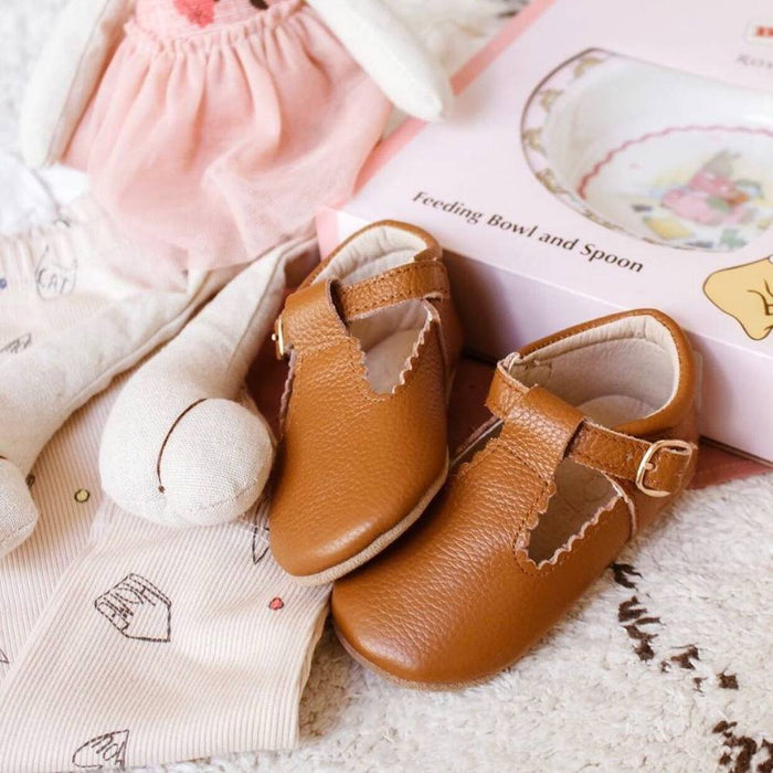 Leather t bar baby shoes hotsell