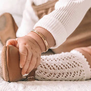 Cinnamon Leather Baby T Bar Shoe - Sommerfugl Kids