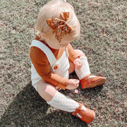 Cinnamon Leather Baby T Bar Shoe - Sommerfugl Kids