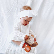 Cinnamon Leather Baby T Bar Shoe - Sommerfugl Kids