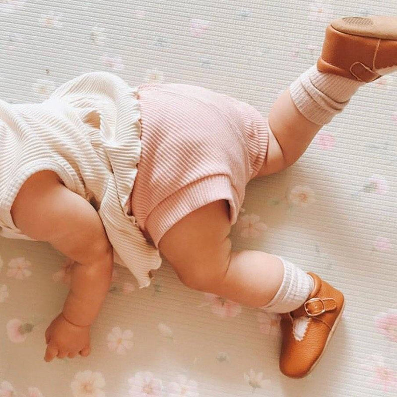Cinnamon Leather Baby T Bar Shoe - Sommerfugl Kids