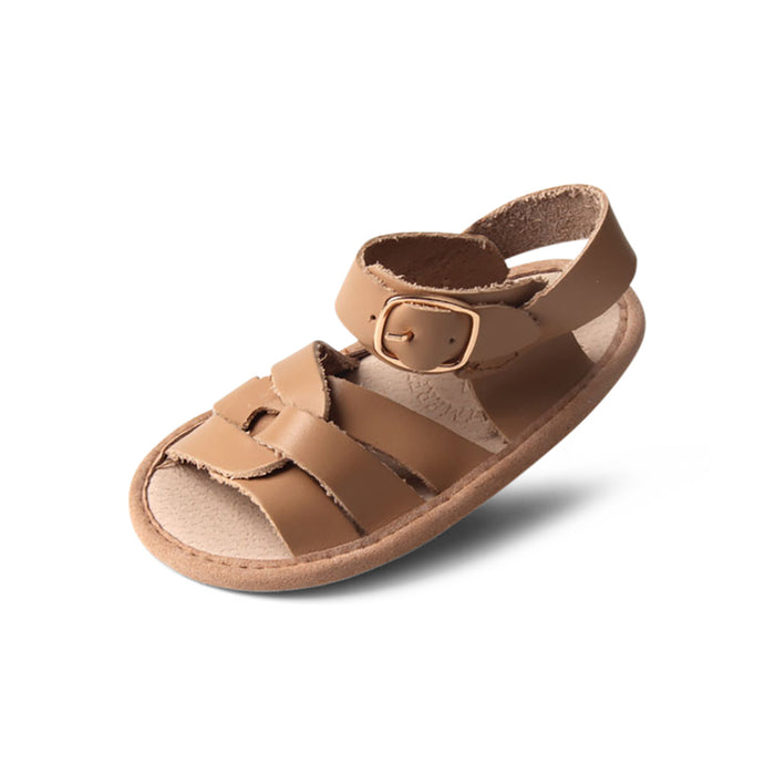 Tawny Weave Leather Baby Sandal