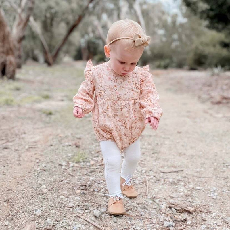 Teddy Baby Lace Up Oxford Bootie - Sommerfugl Kids